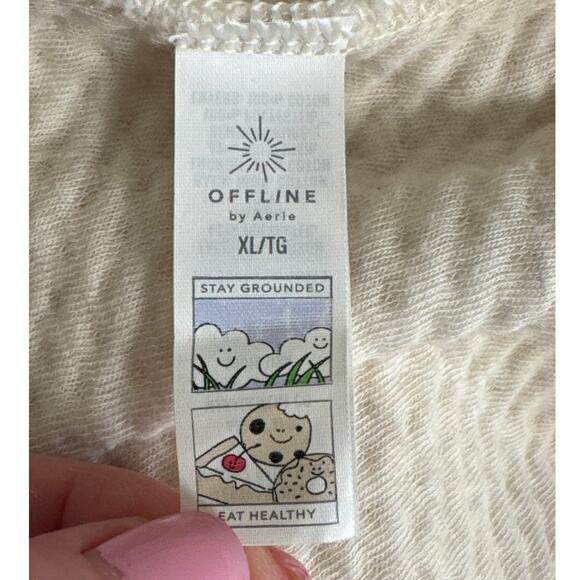 OFFLINE By Aerie Coffee Run Jogger Heather Frost Size XL - Picture 7 of 14